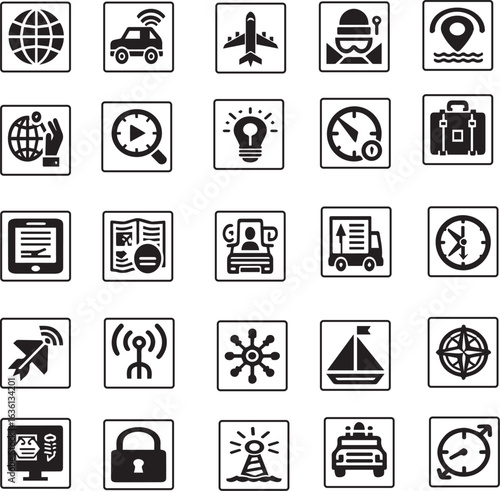 Popular new creative  most usefull navigation icons