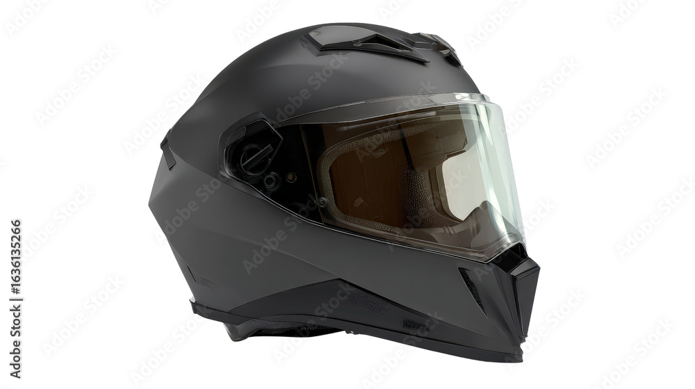 Fototapeta premium Motorcycle helmetTransparent background, PNG file