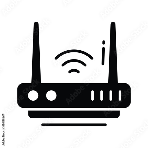 Grab this glyph icon of a compact internet modem