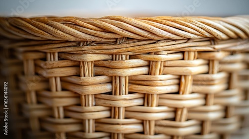 Closeup woven basket weave pattern