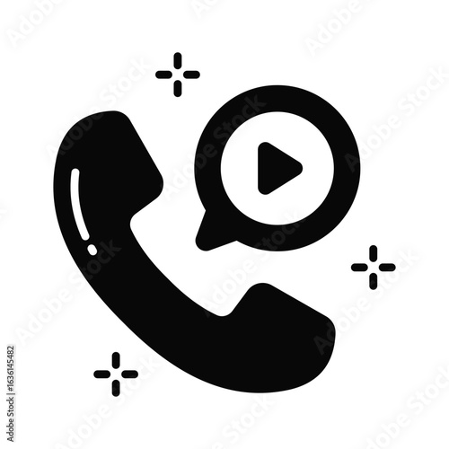 Have a look at this glyph promotional call icon