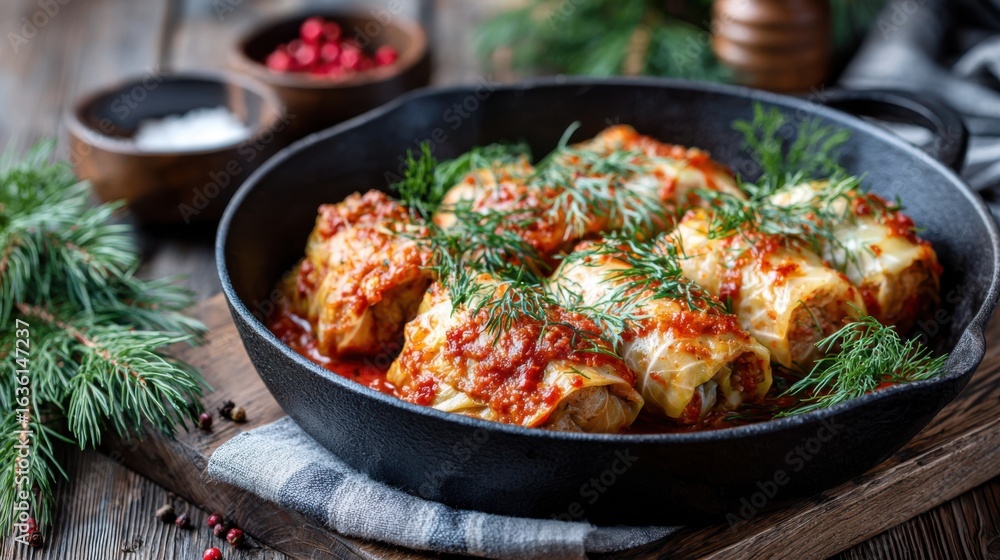 Töltött Káposzta is a traditional Hungarian dish of cabbage rolls filled with minced pork and rice, simmered slowly in rich tomato sauce for hearty flavor. Töltött Káposzta is a traditional Hungarian dish of cabbage rolls filled with minced pork and rice, simmered slowly in rich tomato sauce for hearty flavor.