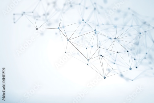 Abstract network connections on a light background