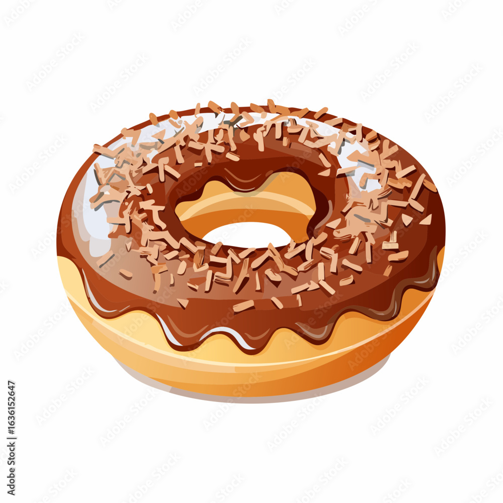 Fototapeta premium Donut mit Schokoladenglasur