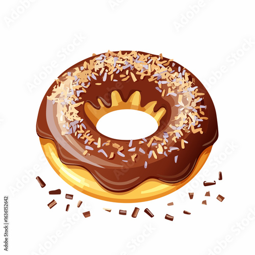 Donut mit Schokoladenglasur