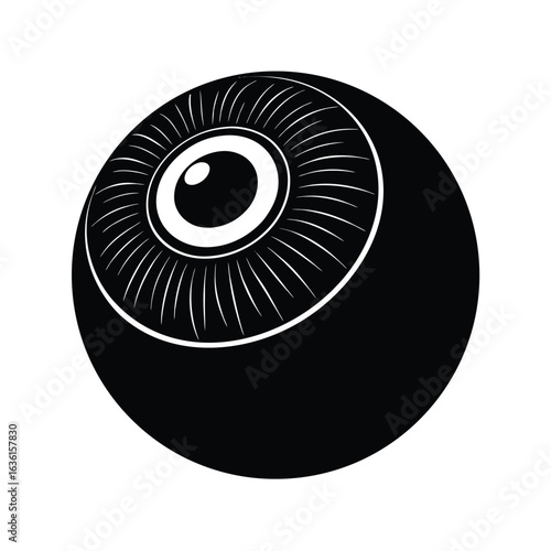 3D Render of Eyeball in Vision Test