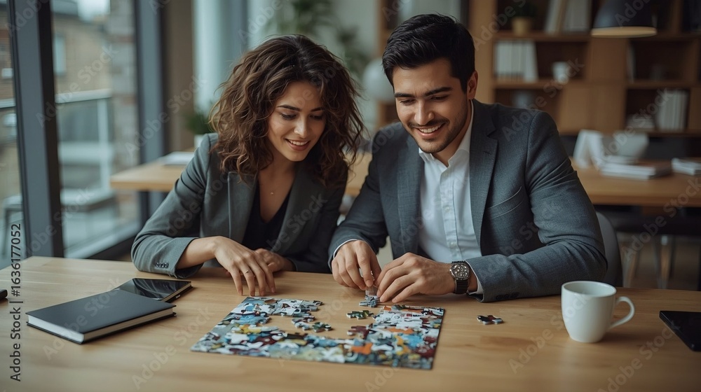 Fototapeta premium business people working together
