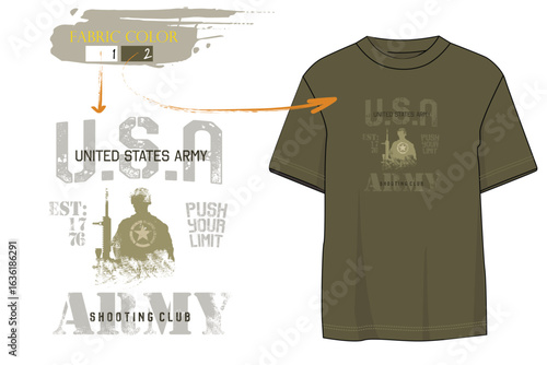 Army  military typography, USA Military Green t shirt prints, tees,  Army est. 1776 T-Shirt, USA Army print T shirt graphics, usa Army.eps8