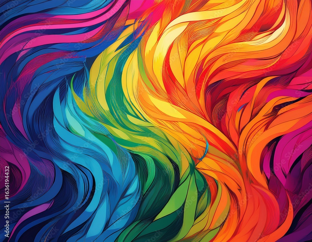 colorful pride month celebration with vibrant scribbles colorful pride month celebration with vibrant scribbles