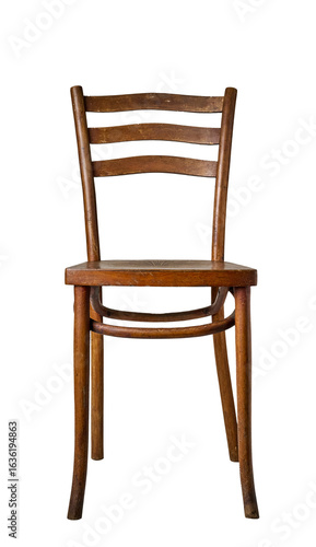 Wallpaper Mural Wooden simple bistro chair isolated on white Torontodigital.ca