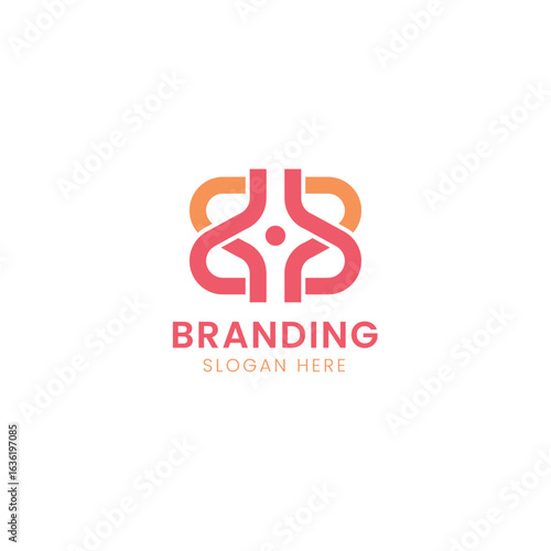 New iconic modern typography BB logo