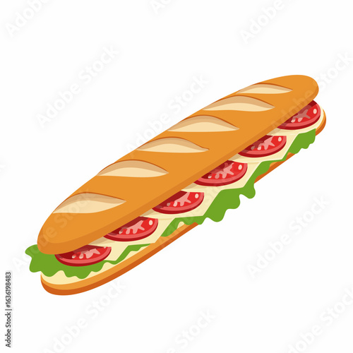 Belegtes Baguette