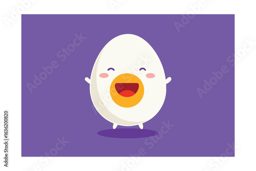 Cute Egg Yawning