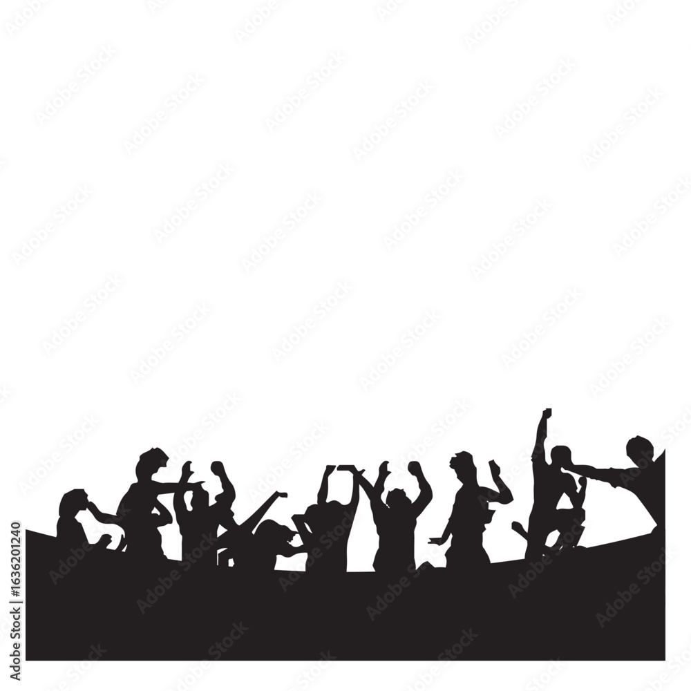 Obraz premium Audiences Silhouette