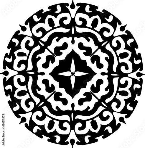 Intricate Circular Mandala Design vector graphics