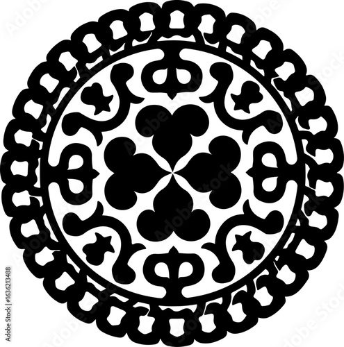 Intricate Circular Mandala Design vector graphics