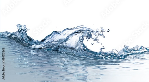 Wallpaper Mural Water waves against a white background Torontodigital.ca