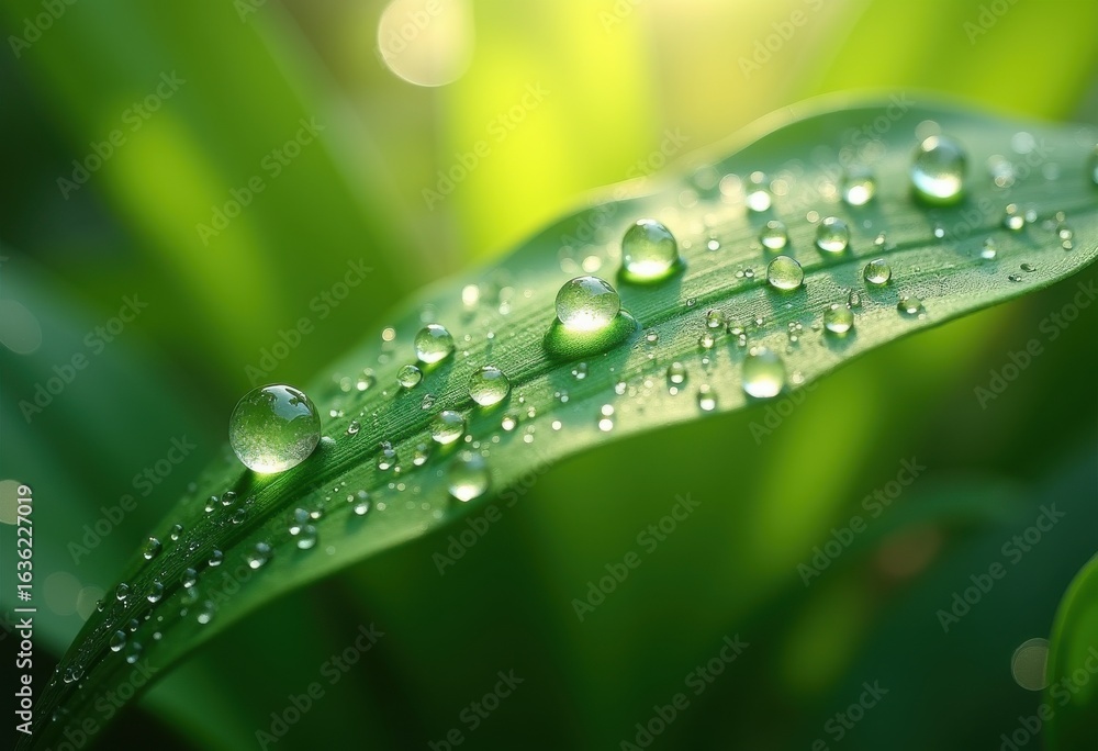 dewy droplets vibrant green leaf nature close refreshing waterglistening freshness, plant, texture, flora, vegetation, micro, shine, drops, spring, surface dewy droplets vibrant green leaf nature close refreshing waterglistening freshness, plant, texture, flora, vegetation, micro, shine, drops, spring, surface