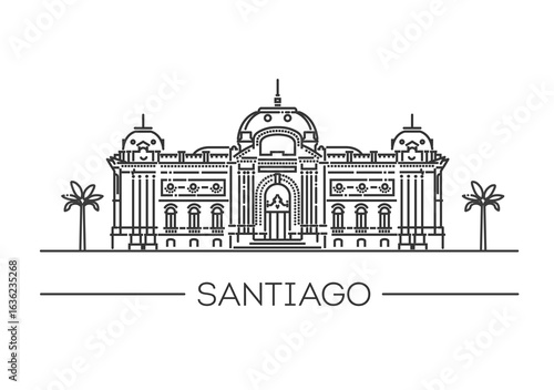 National Art Museum in city center. Santiago, Chile