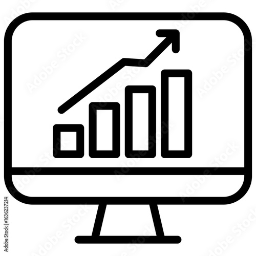 Retail Analytics  line icon