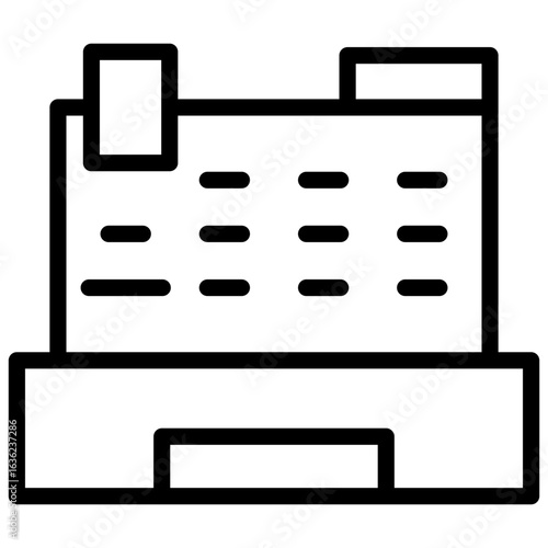 Cash Register  line icon