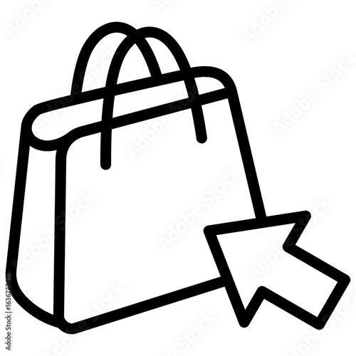 Click and Collect line icon