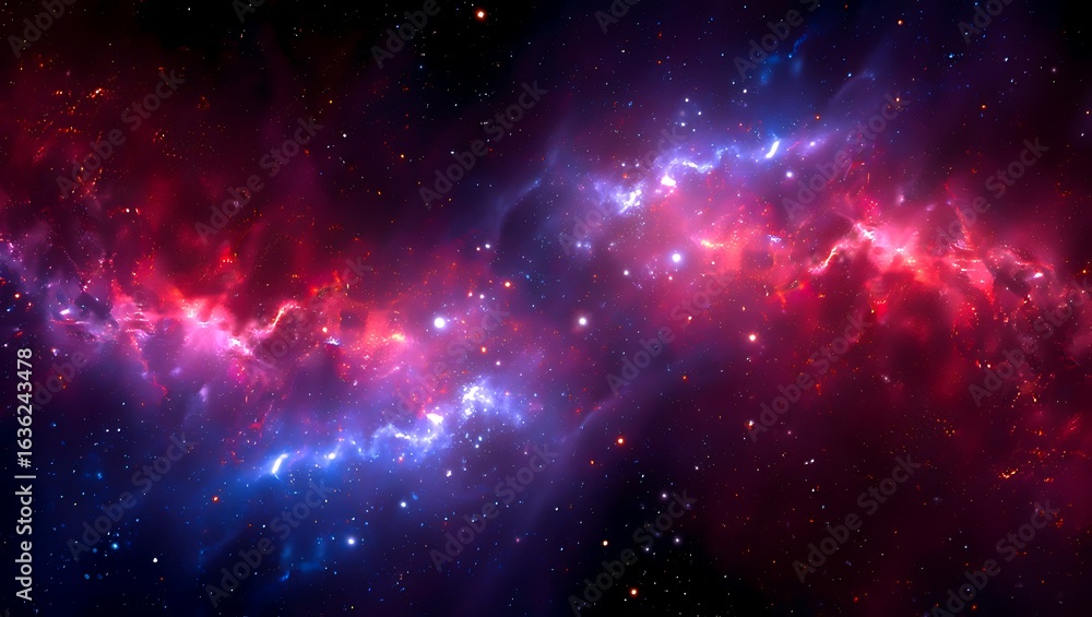 Fototapeta premium A mesmerizing nebula in deep space with vibrant colors and swirling patterns
