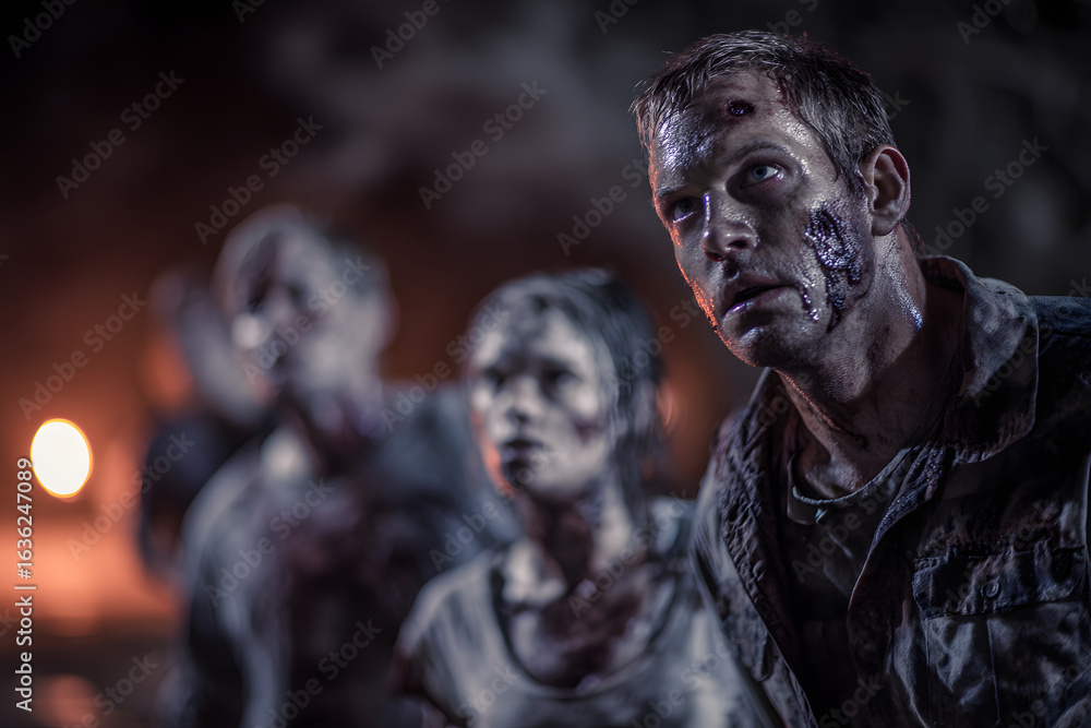 Naklejka premium Zombie awakening