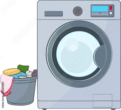 washing machine and laundry