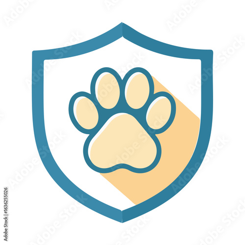 Pet Protection Shield Icon