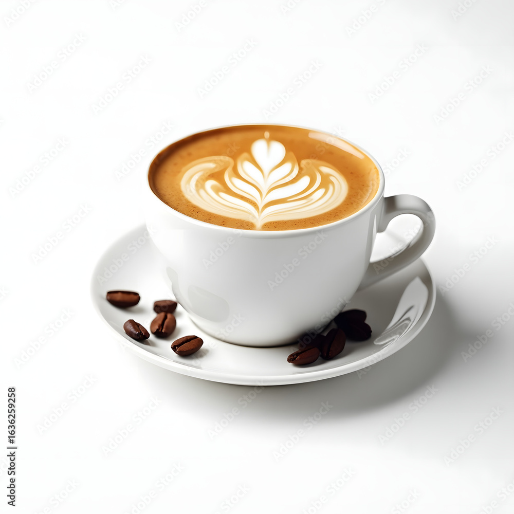 Obraz premium cup of coffee with beans