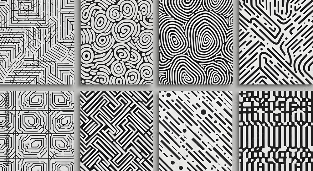 seamless monochrome pattern