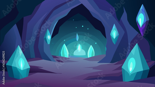 Mystical Cavern Birthday with Glowing Crystals