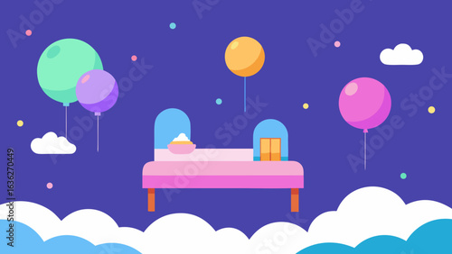 Whimsical Dreamland Birthday with Floating Beds