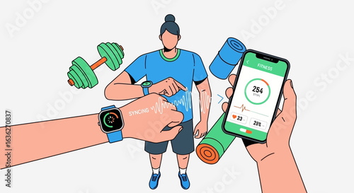 Fitness Tracking With Smartwatch And Mobile Phone For Healthy Lifestyle
