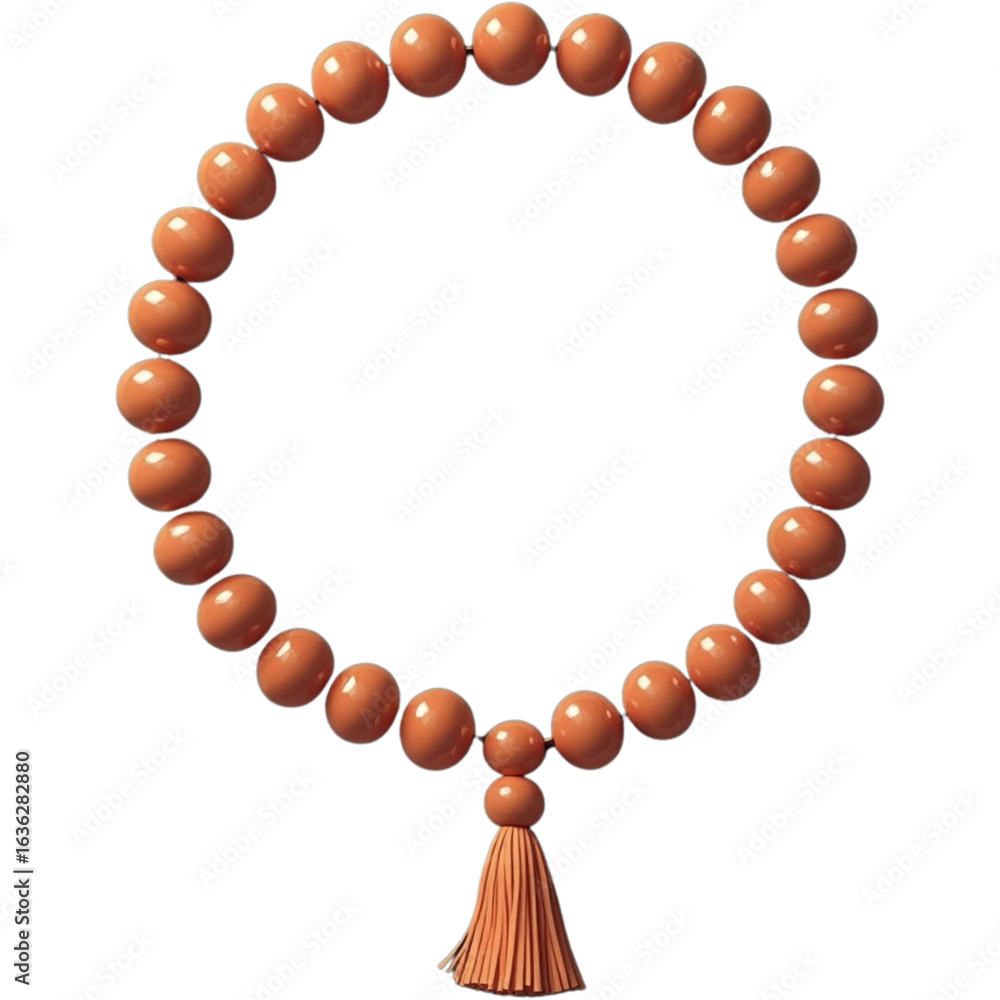 Obraz premium Tasbih prayer beads in circular shape