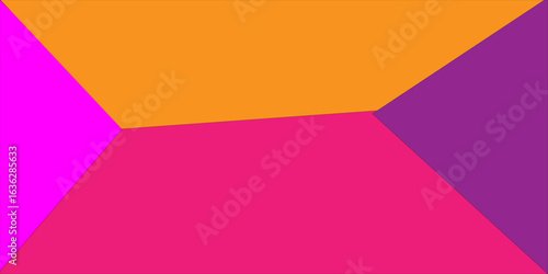 Symmetrical vector design with four vibrant triangles forming a modern, dynamic pattern. Ideal for backgrounds, posters, or creative graphic elements.aesthetic