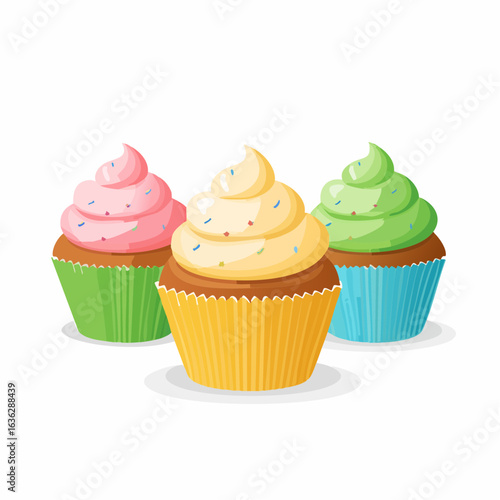 Bunte Cupcakes