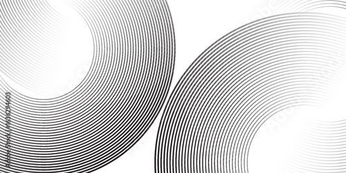 Black mascara circular texture, brush stroke isolated on white background. vector eps10