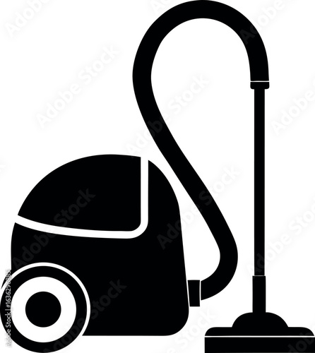 Vacuum Cleaner silhouette icon vector