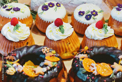 cupcakes on white background