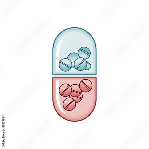 Medical Treatment Capsule Illustration