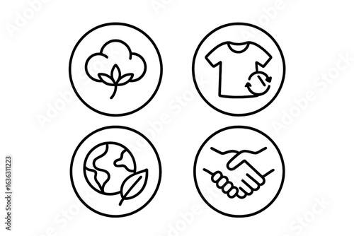 Sustainable practices in clothing production emphasize eco-friendly materials and ethical partnerships