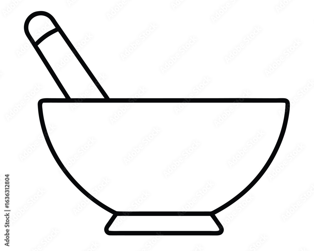 A mortar and pestle is isolated on white background for grinding Ai Generated A mortar and pestle is isolated on white background for grinding Ai Generated