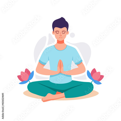 Wallpaper Mural silhouette of yoga Torontodigital.ca