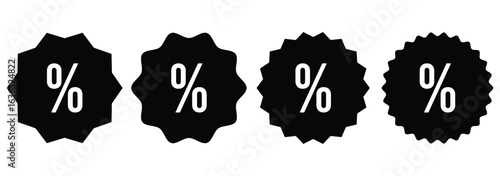 Discount icon, Percentage, finance percent offer tag icon.