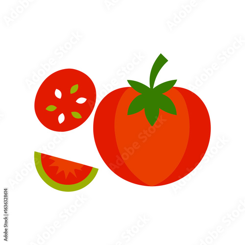 tomato icon vector illustrations fresh and ripe art