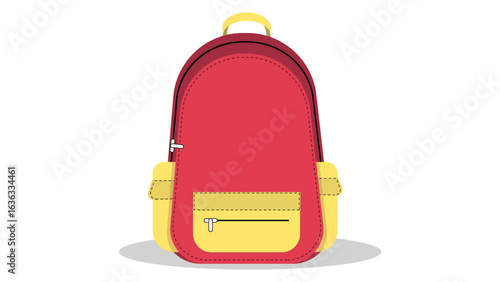 School Bag Vector | Back to School Backpack Illustration | Student Bag Clipart
