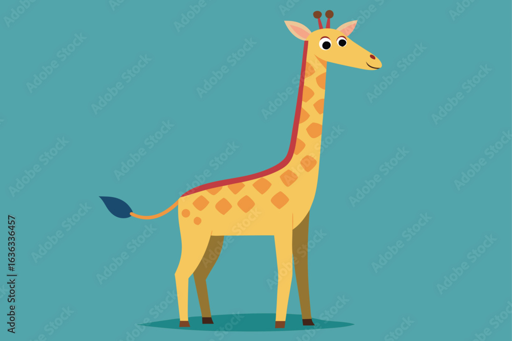 Obraz premium giraffe cartoon illustration