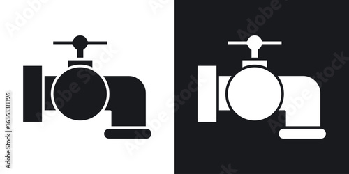 Tap icon flat, silhouette, vector illustrations. flat glyph designs